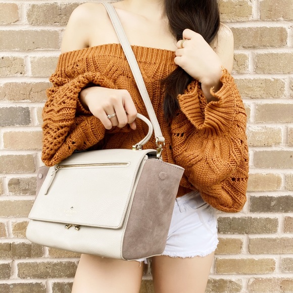 Kate Spade suede leather satchel - Picture 4 of 8